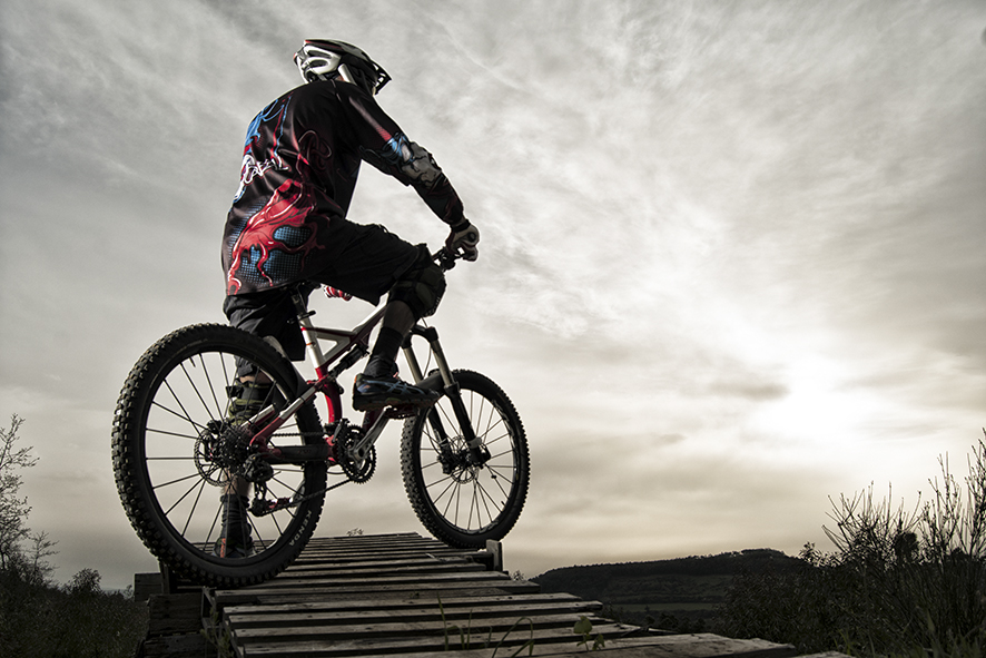 the mountain biker