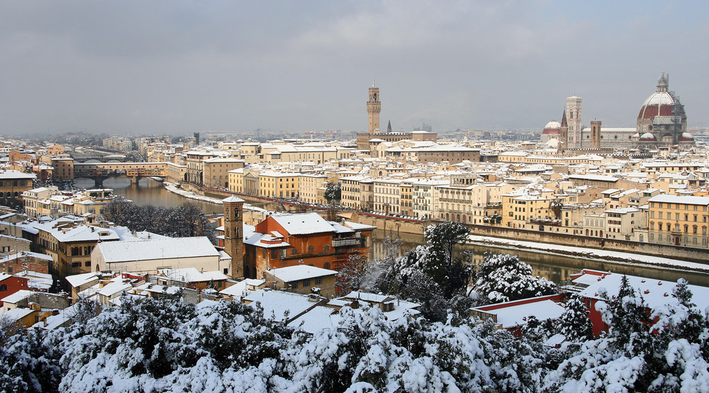 Firenze innevata