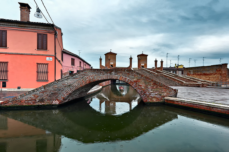 Pioggia a Comacchio