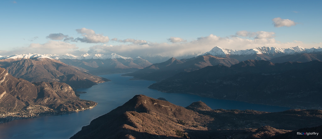 Lago di Como dal monte San Primo