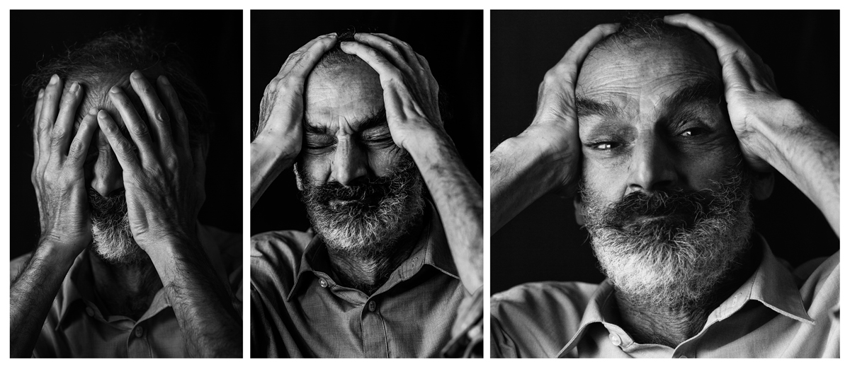 Trittico, Dariush pittore. Teheran