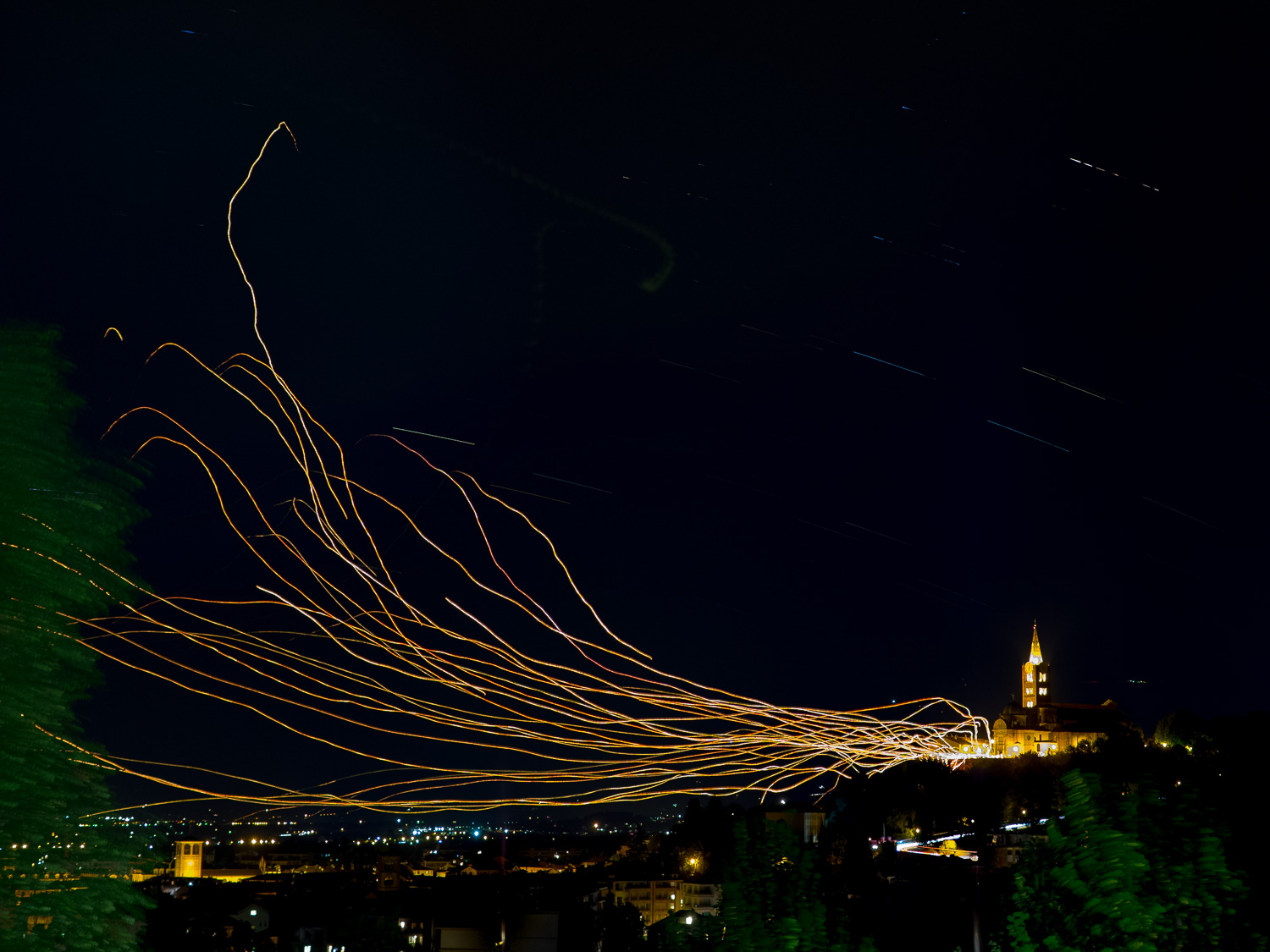 Lanterne in cielo ricordando Alessandro