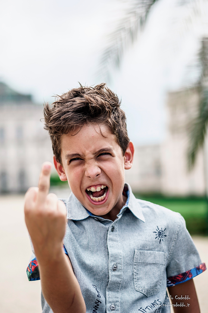 Felice di farsi fotografare