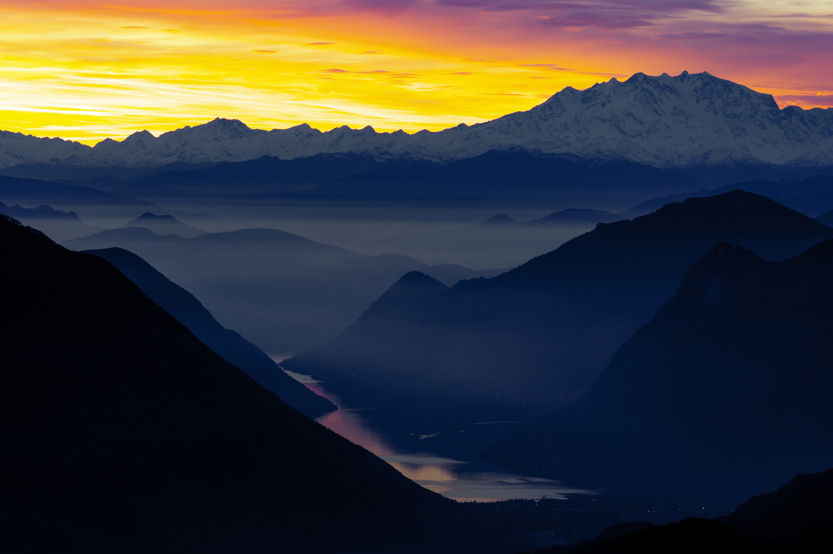 Tramonto dall'Alpe Giumello