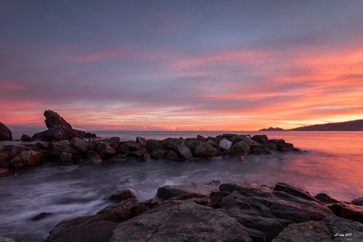 Tramonto dal pozzetto - rapallo