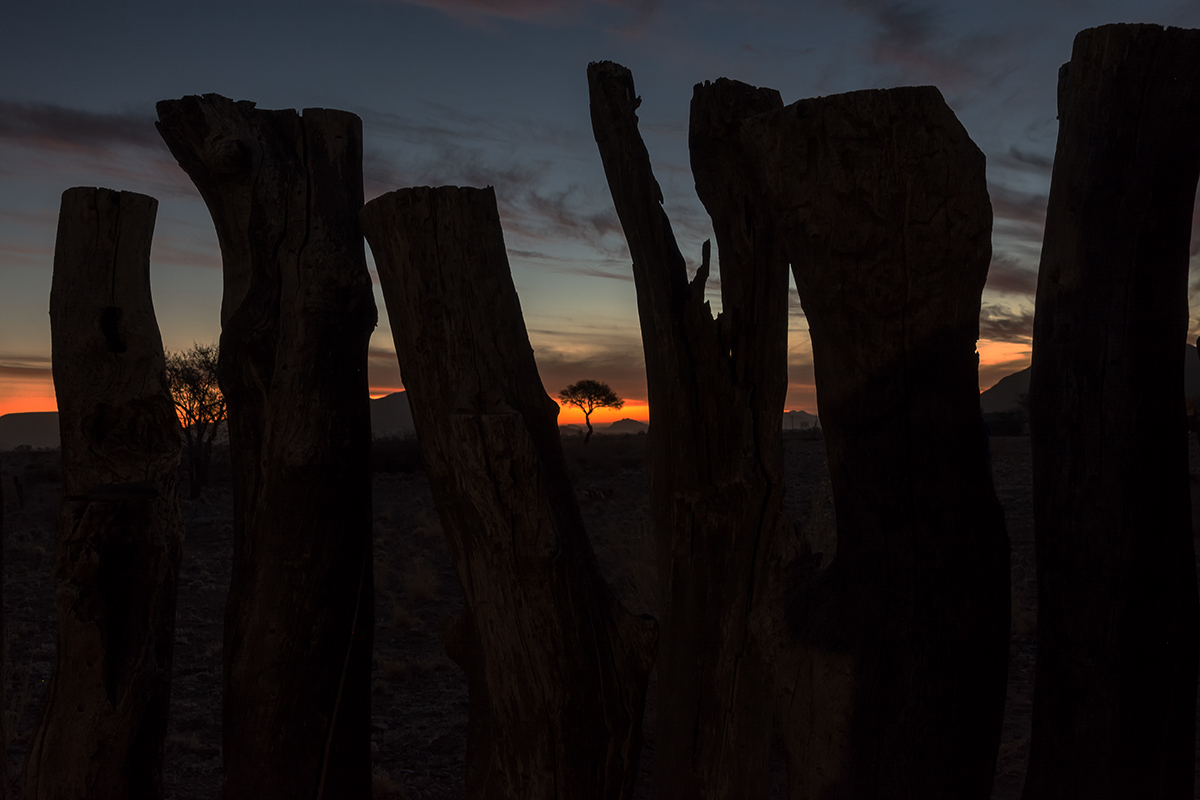 tramonto in Namibia