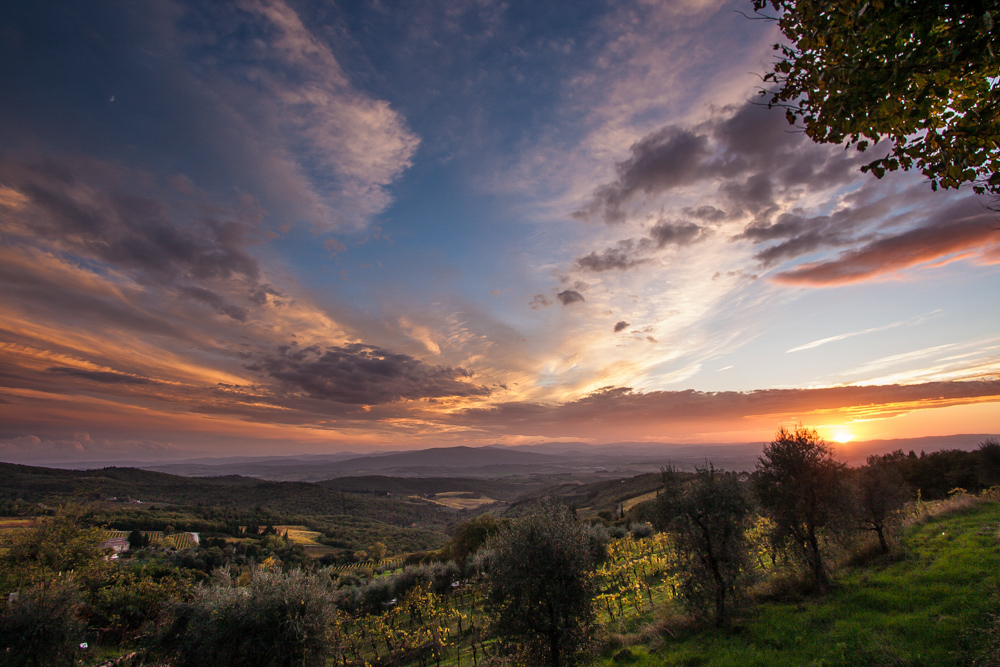 Sunset in Chianti