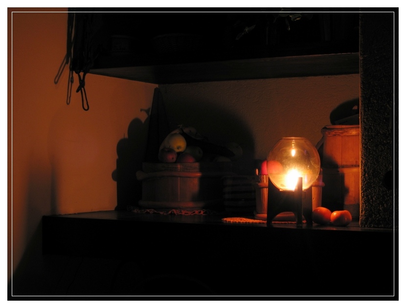 Merenda al lume di candela...