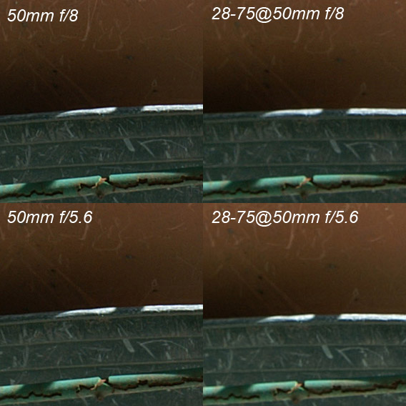 minolta 50mm vs KM 28-75mm