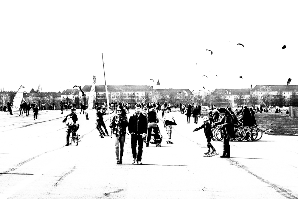 Berlino. Il vecchio aeroporto di Tempelhof