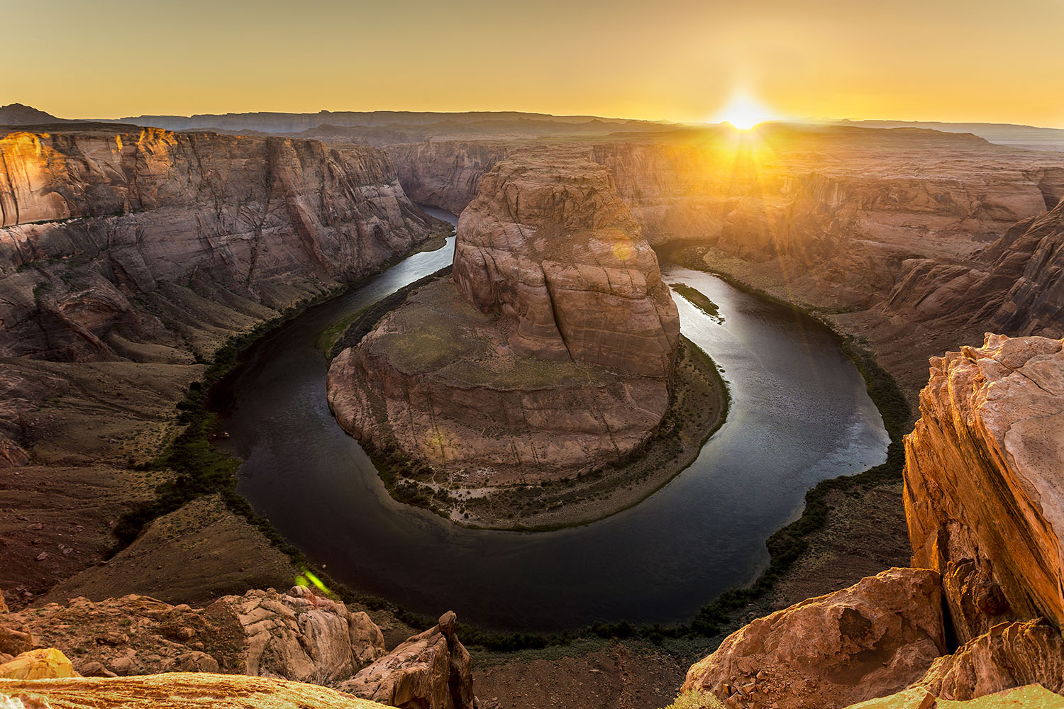 horseshoe bend sunset