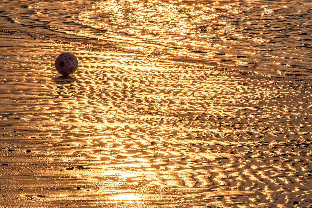 sulla spiaggia dorata