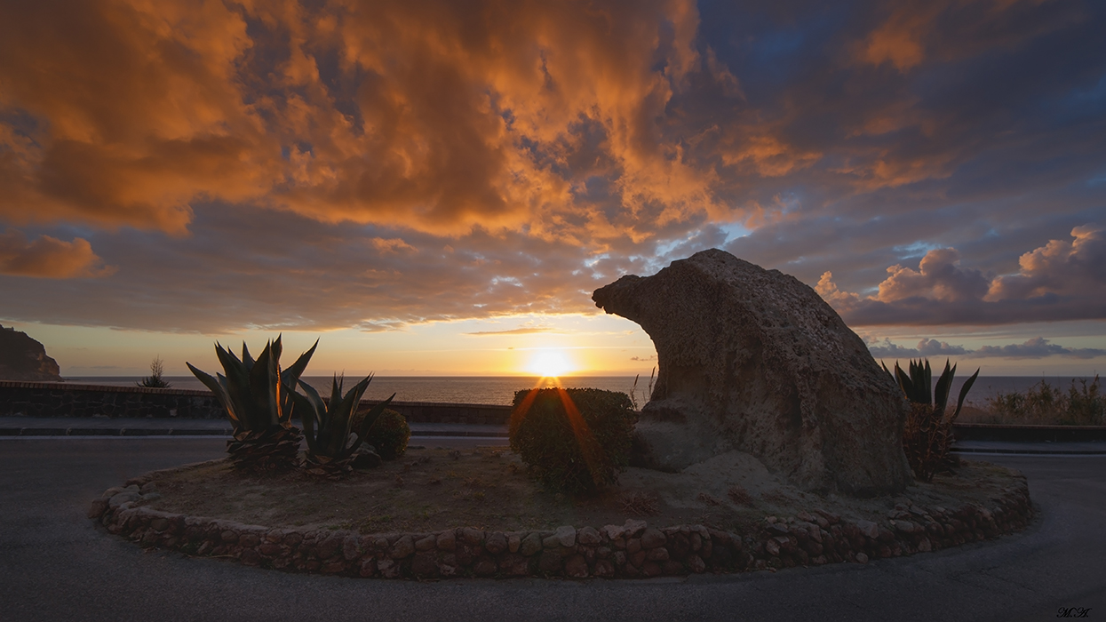 Tramonto sul becco dell'aquila