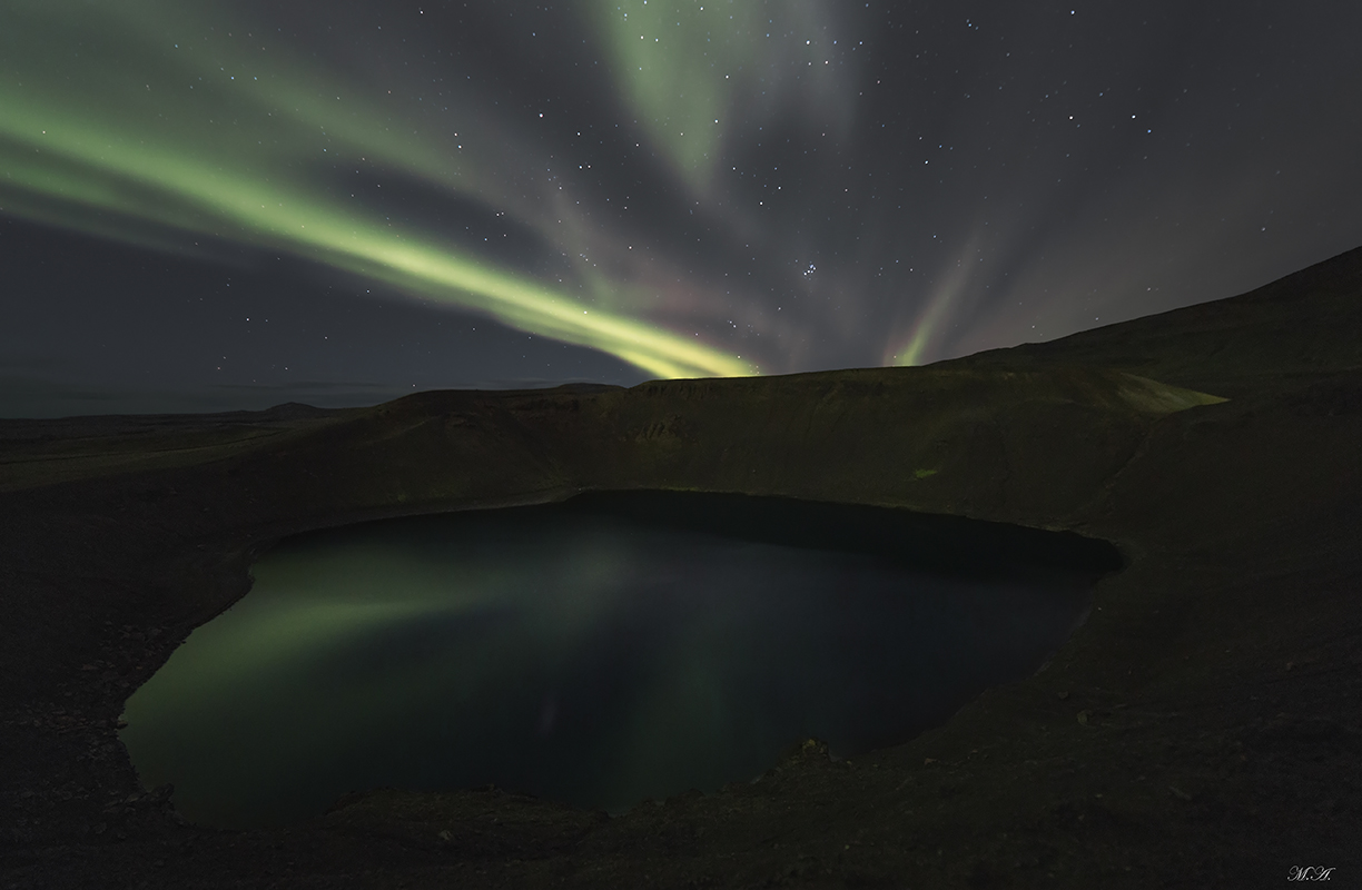 L'aurora nel vulcano
