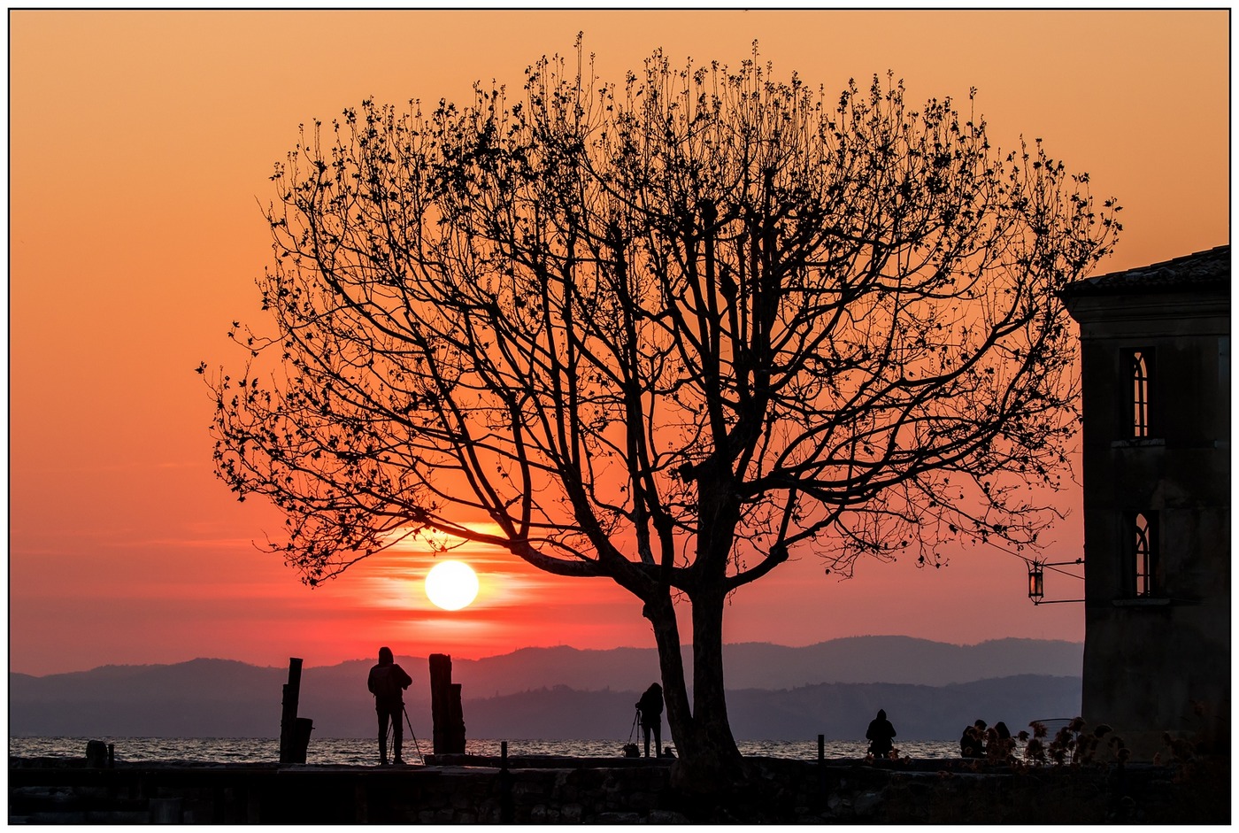 Il fascino del tramonto.