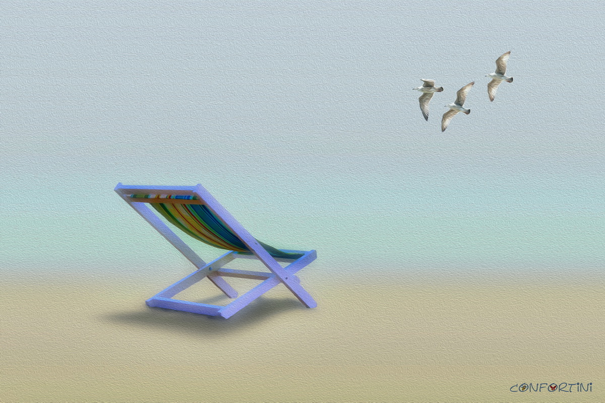 Gabbiani al mare