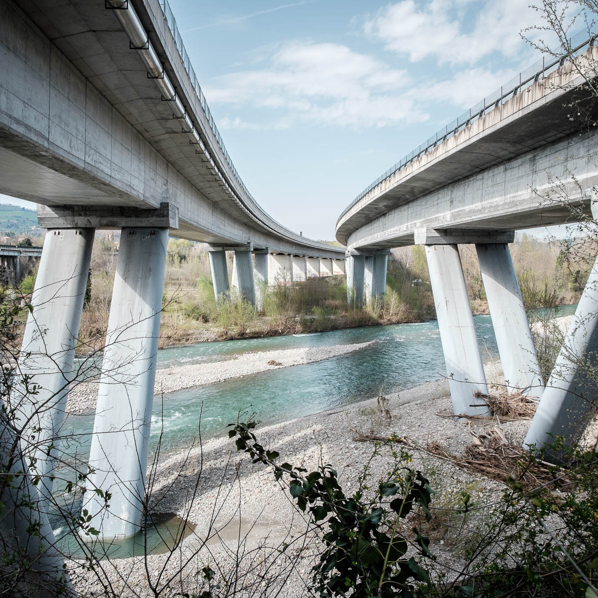 Il Reno a Sasso Marconi, aprile 2018