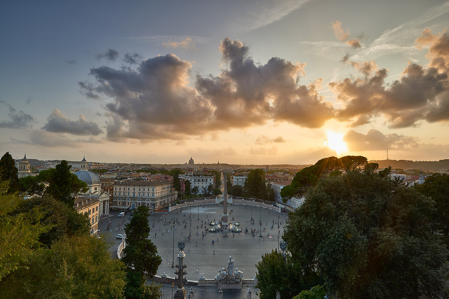 Dalla terrazza del Pincio
