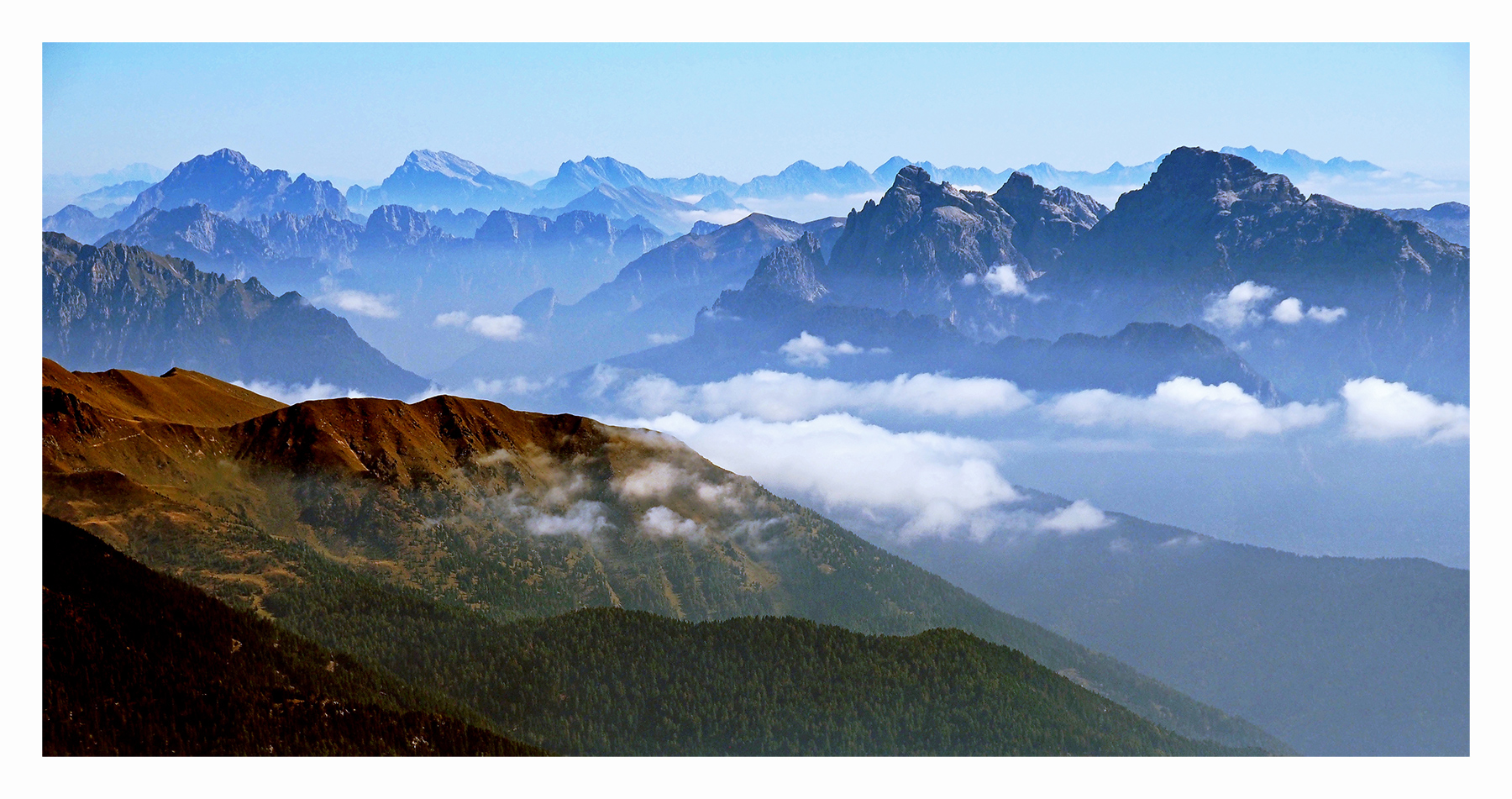 Panorama alpino da Cima d'Asta