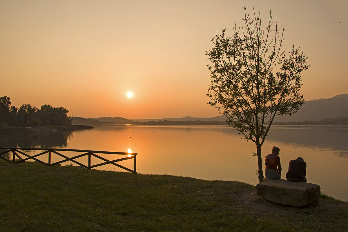 guardando il tramonto