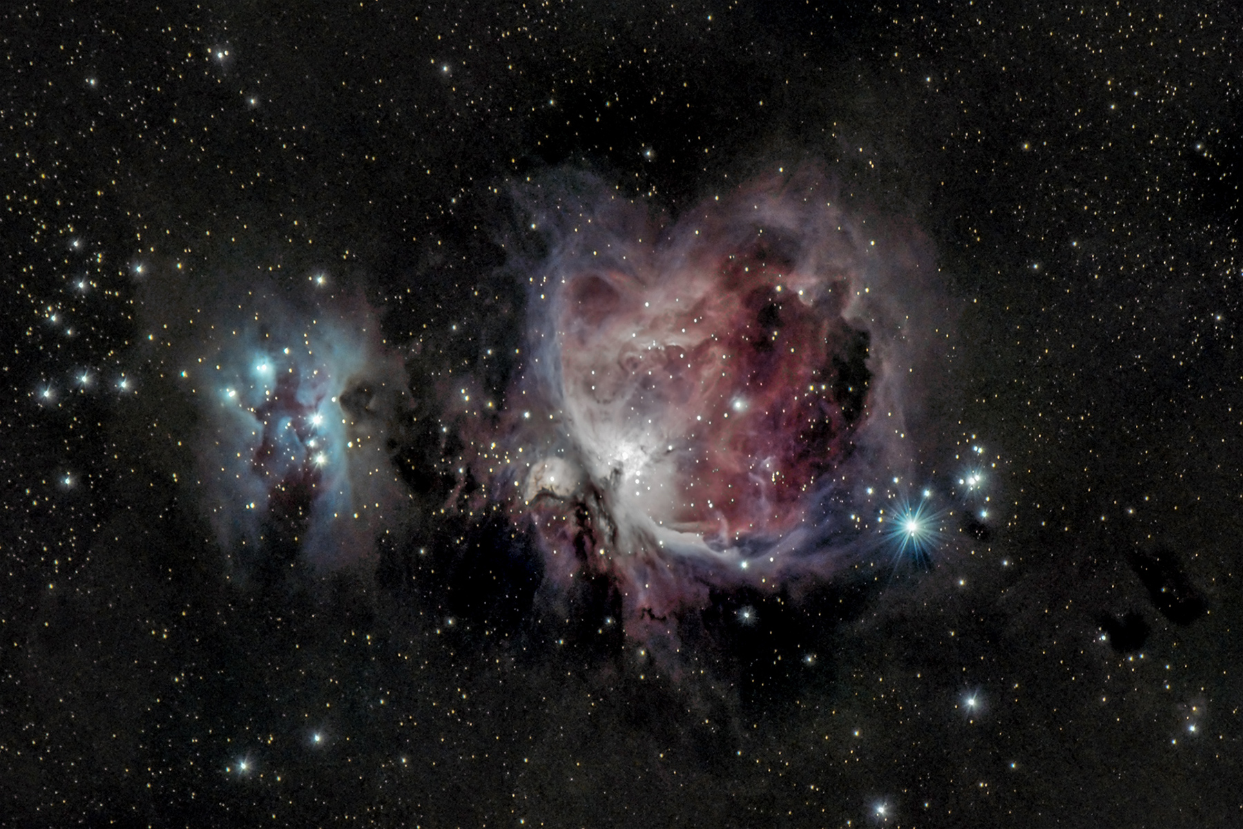 Grande nebulosa di Orione e Running man