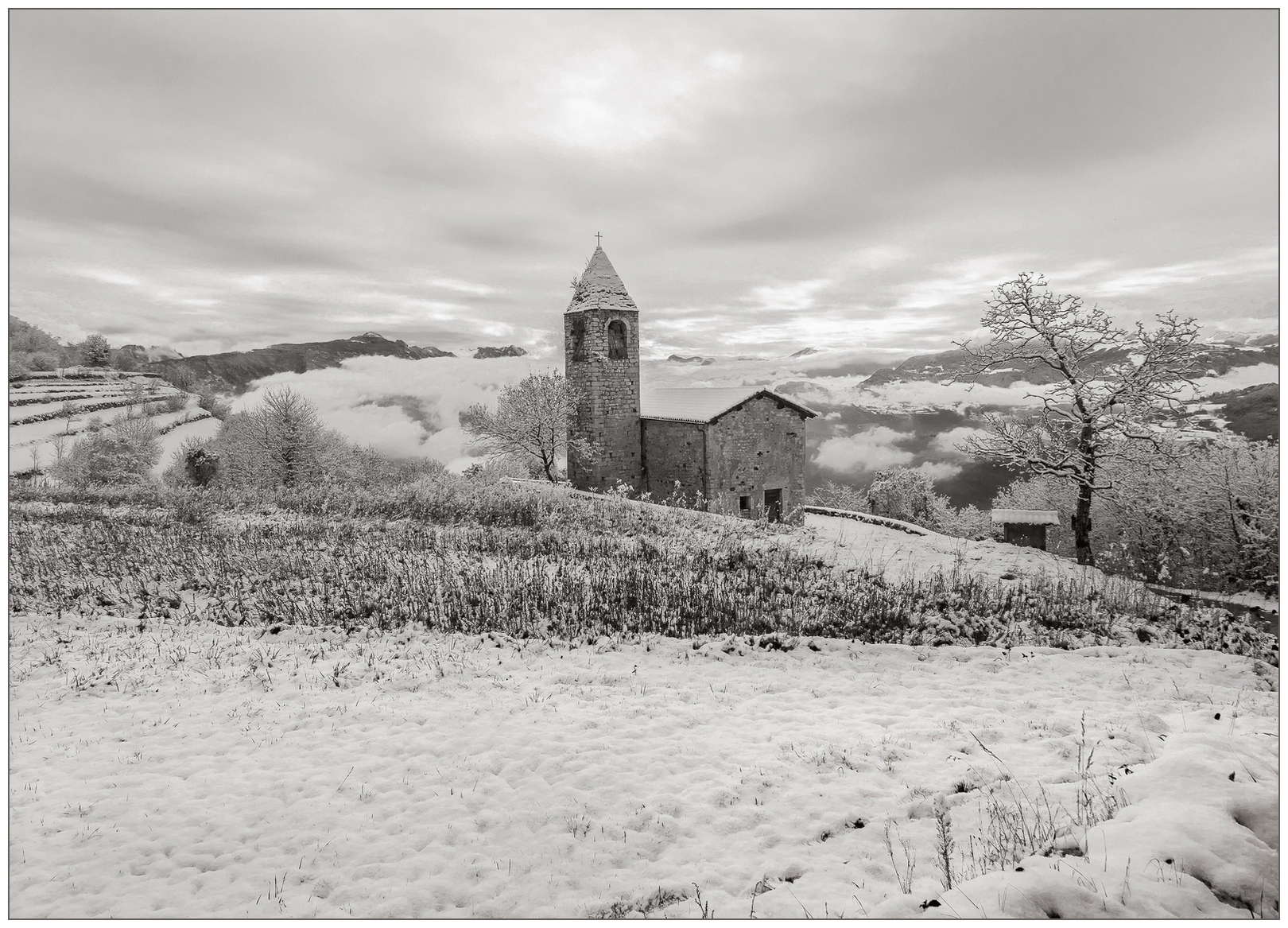 Prima neve su Santa Agata.