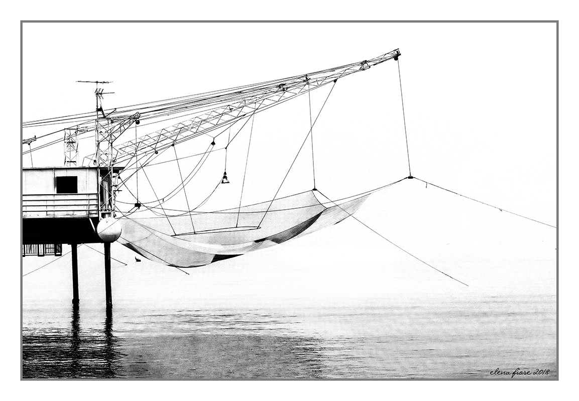 mare d'inverno: capanno da pesca