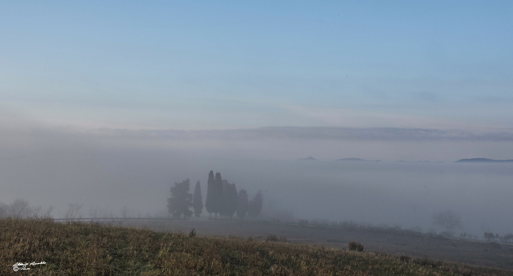 Alba&Nebbia nella collina...2
