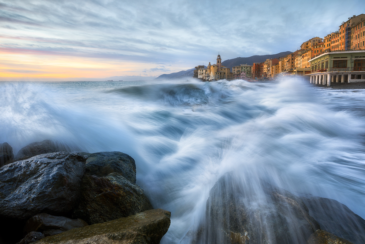 Mareggiata a Camogli