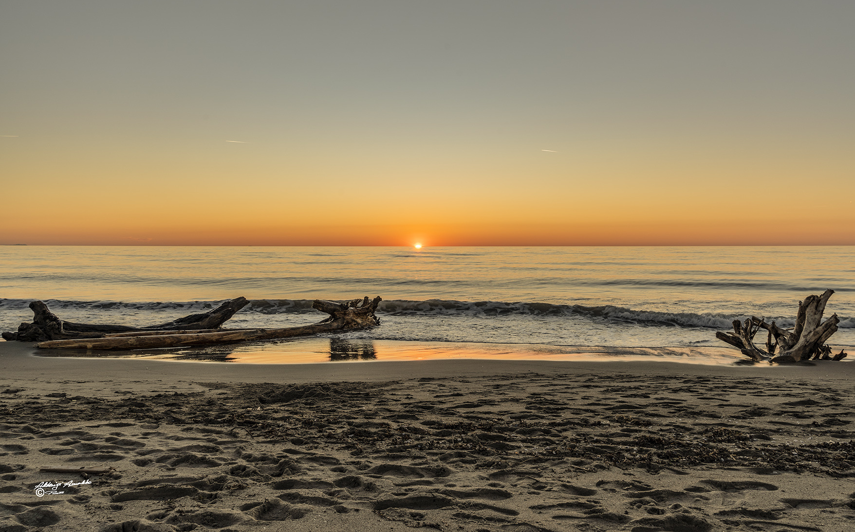 I due Tronchi..e l'immenso..Tramonto.