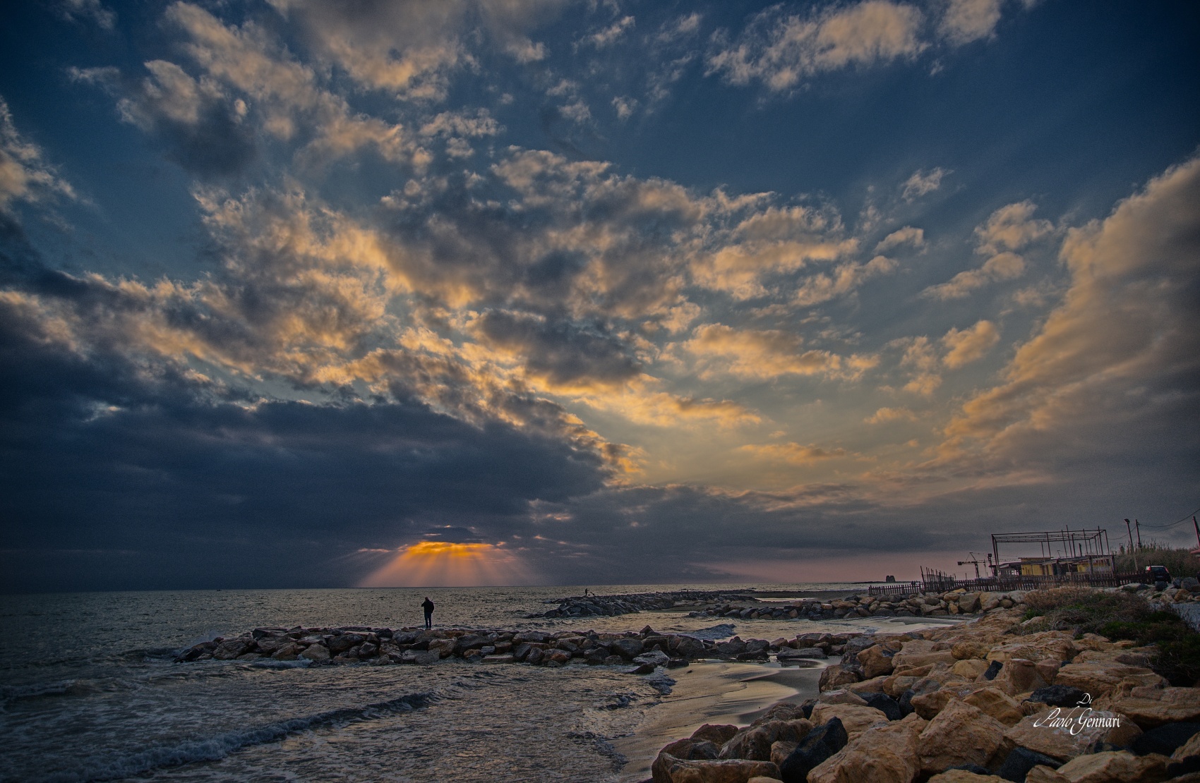 Guardando il tramonto