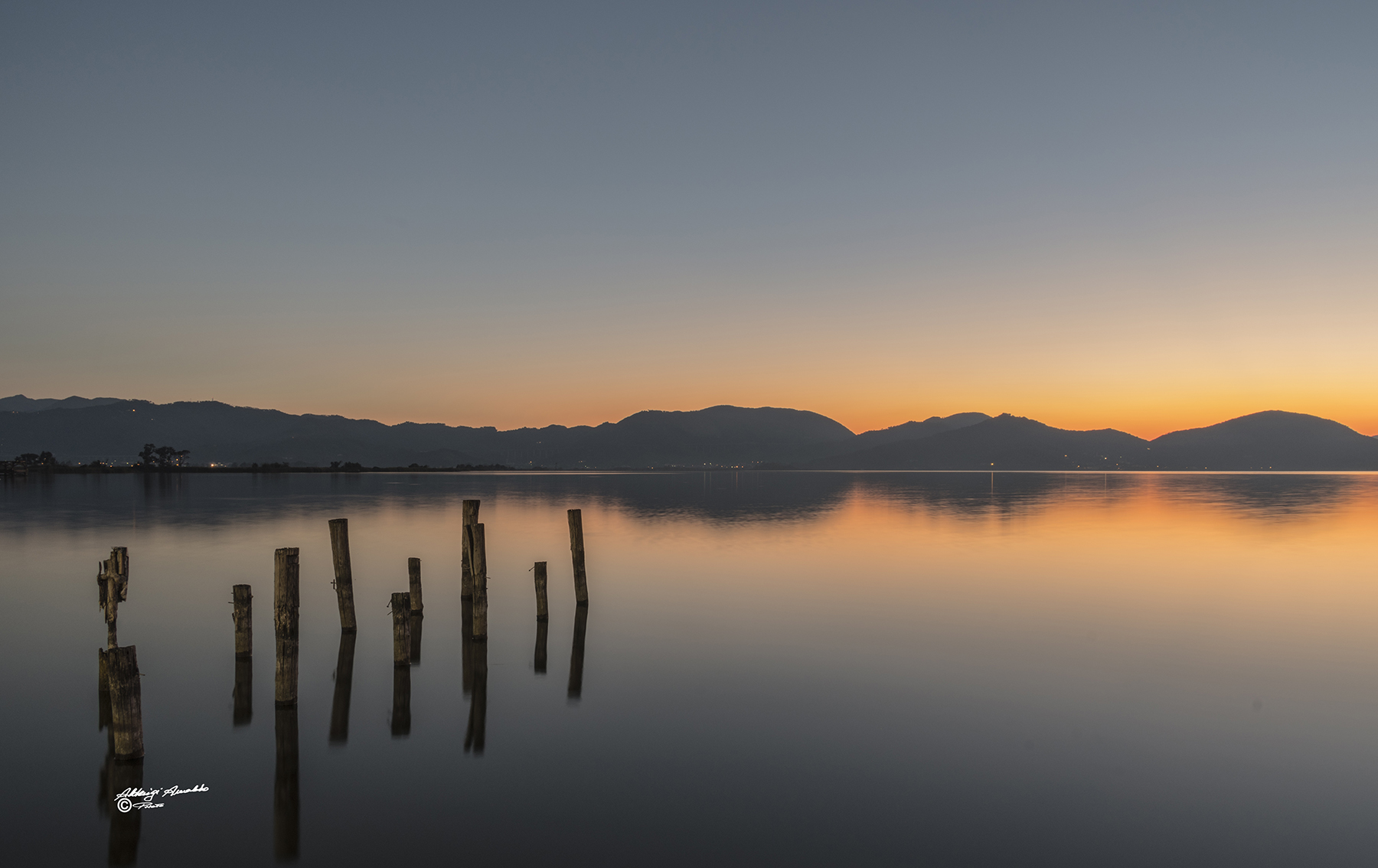 Aspettando il sorgere del sole..Lago Puccini.2