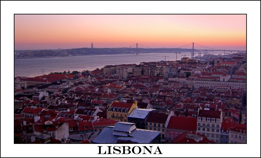 Lisbona al crepuscolo