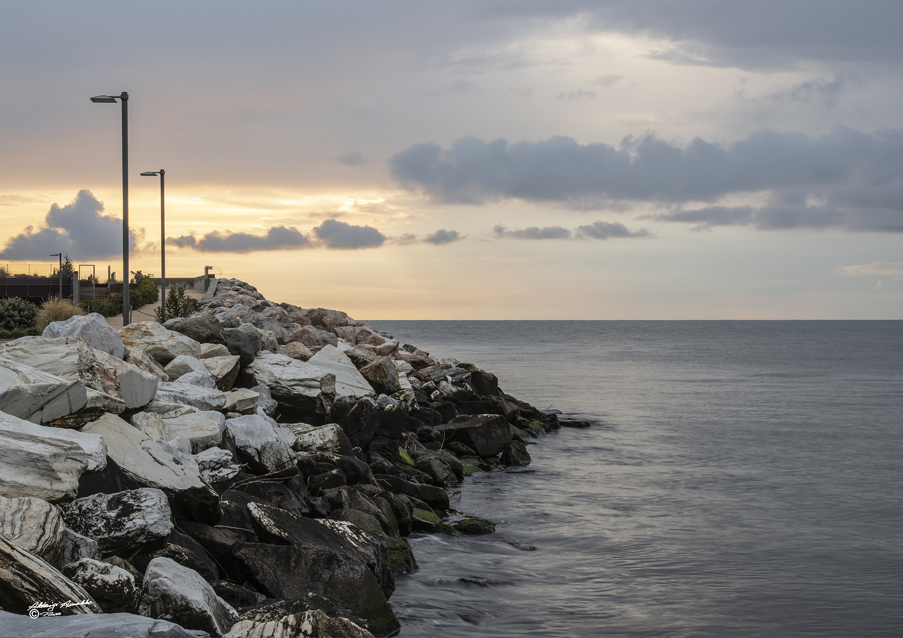 Tramonto..Scogliera&Mare