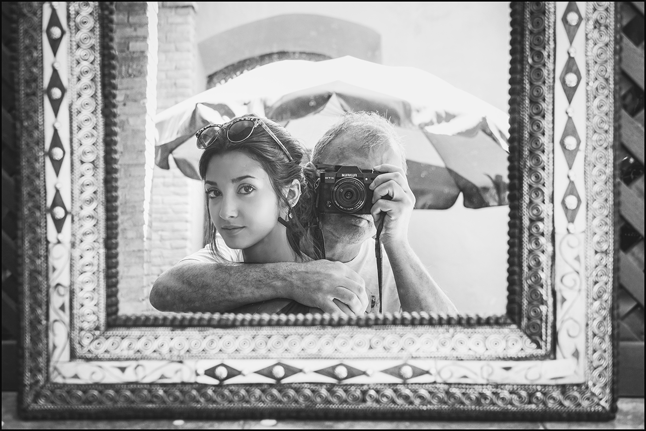 Autoritratto con figlia, Alhambra Andalusia