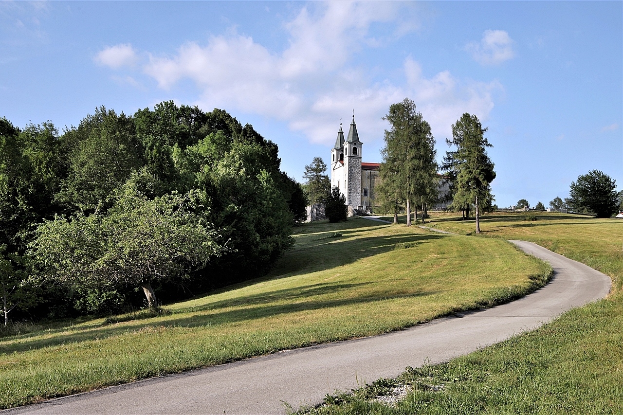 Kanal(Slovenia) Chiesa di Marijino Celie