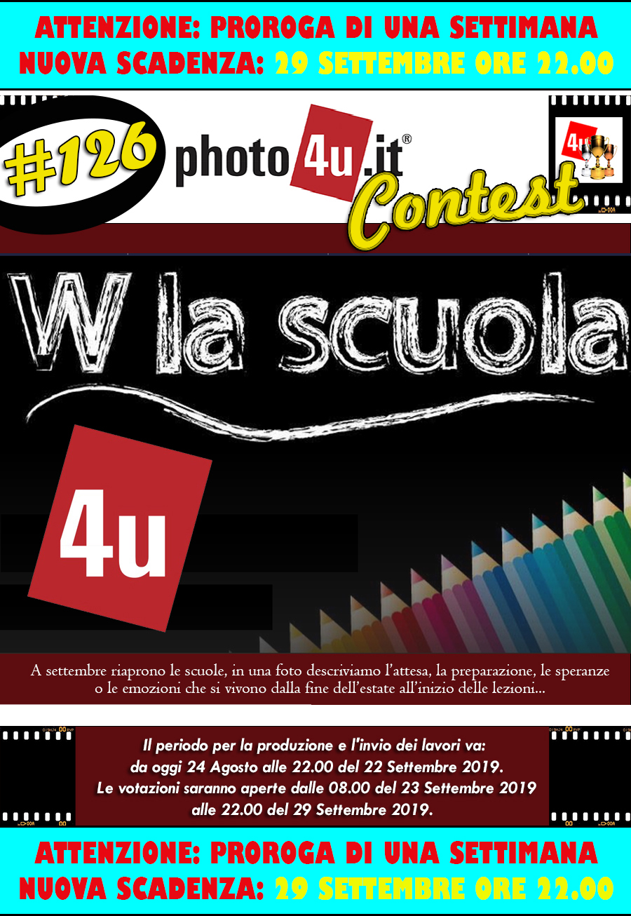W la Scuola Contest - Proroga di 1 settimana