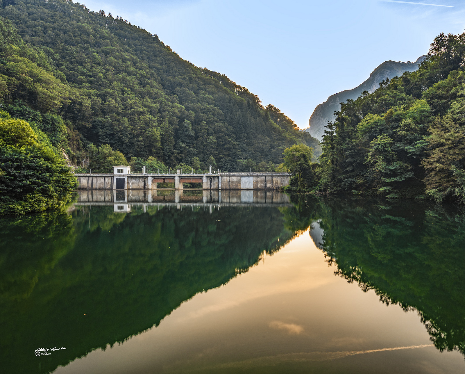 Il lago e la diga..