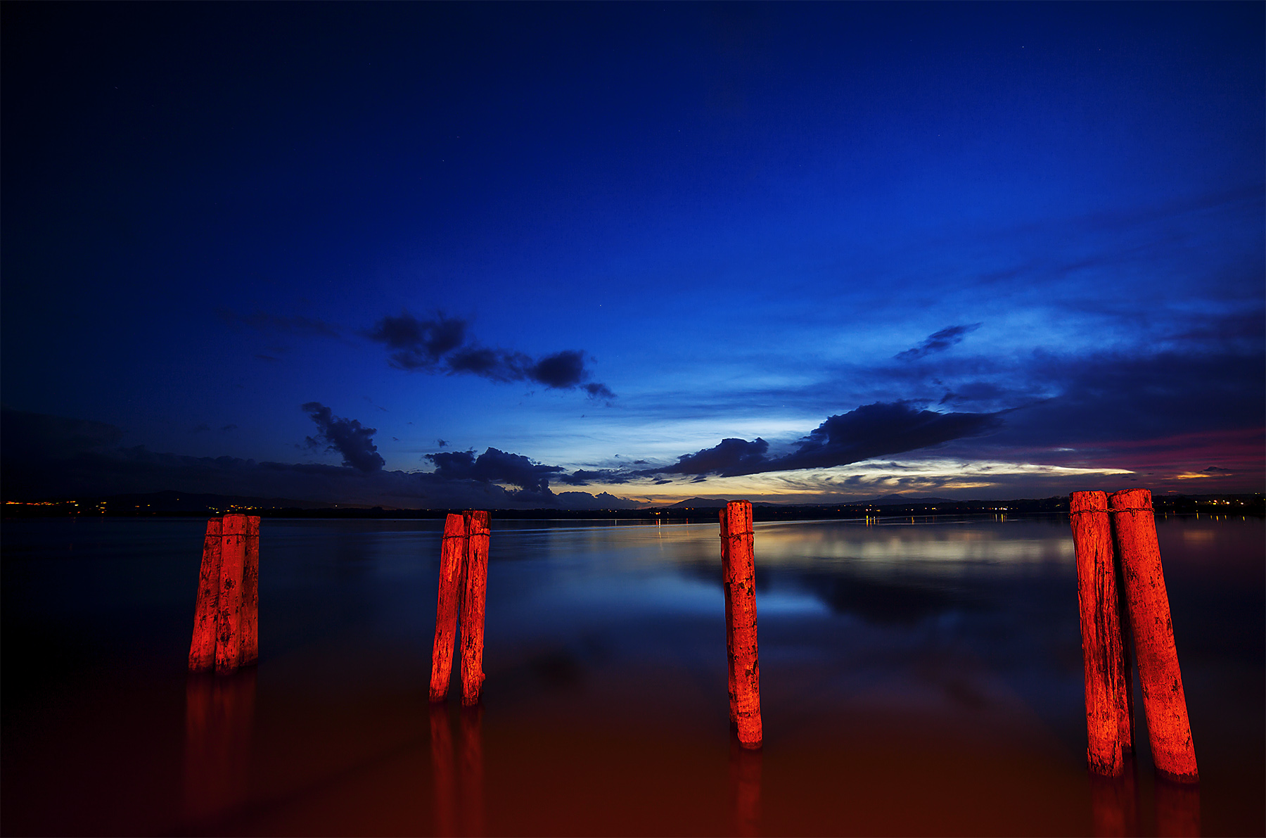 Trasimeno , tramonto