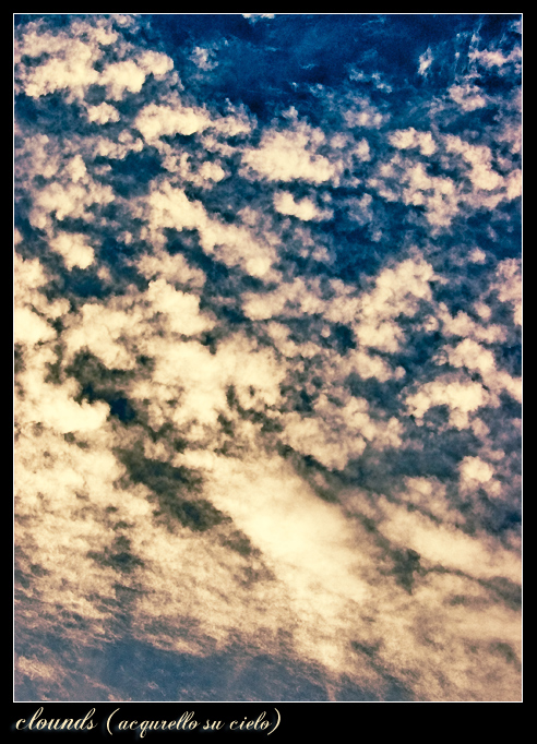 Clounds (acquerello su cielo)