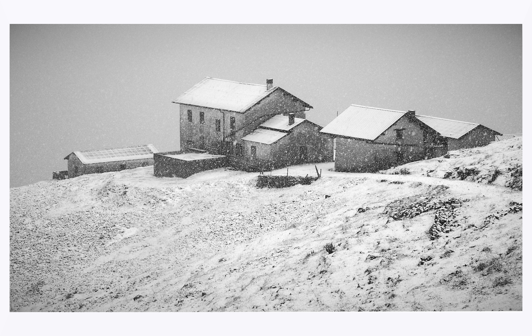 Nevicata a Malga Sunio