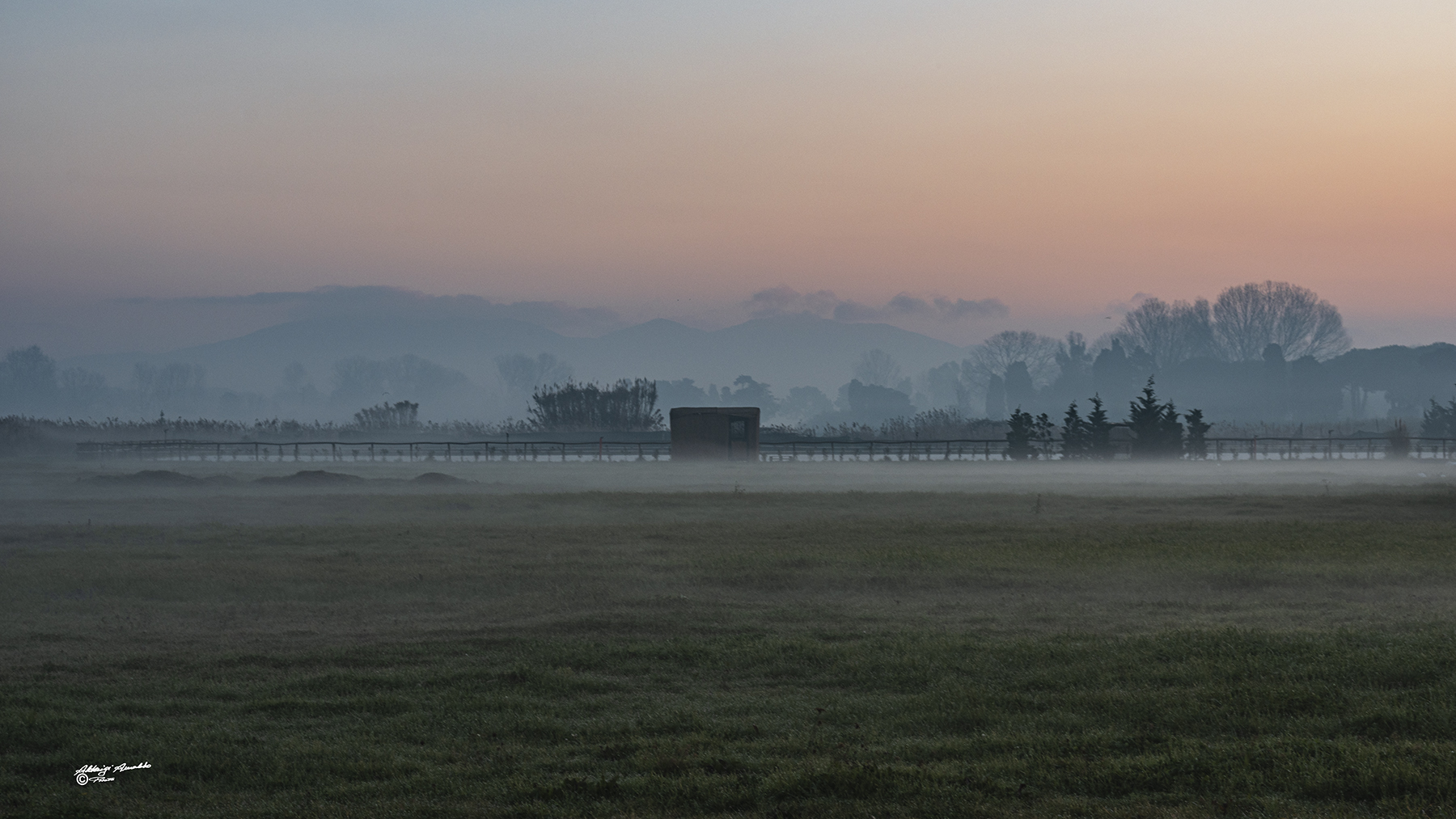 All'alba tra la nebbia..