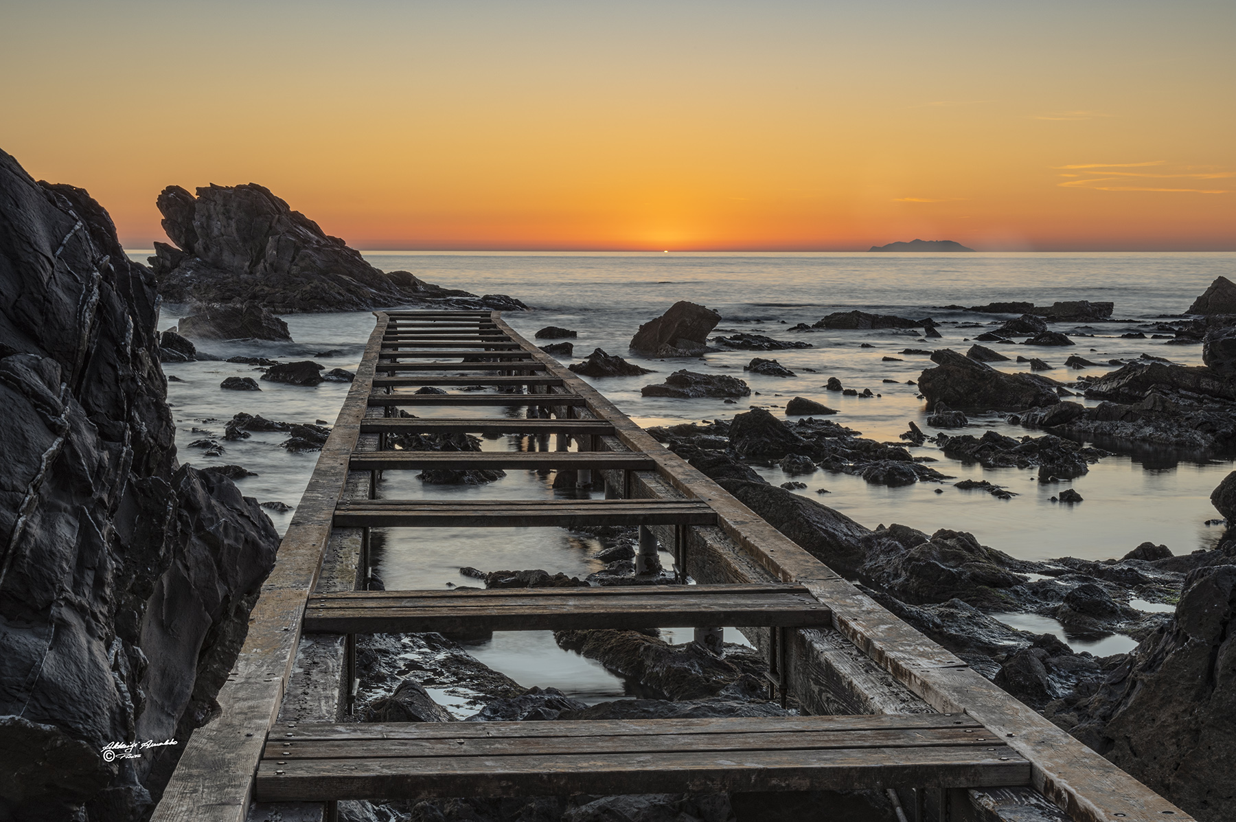 Il Pontile al calar del sole..