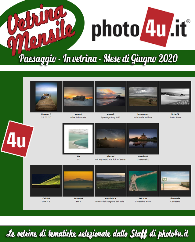 Paesaggio - In vetrina - Mese di Giugno 2020