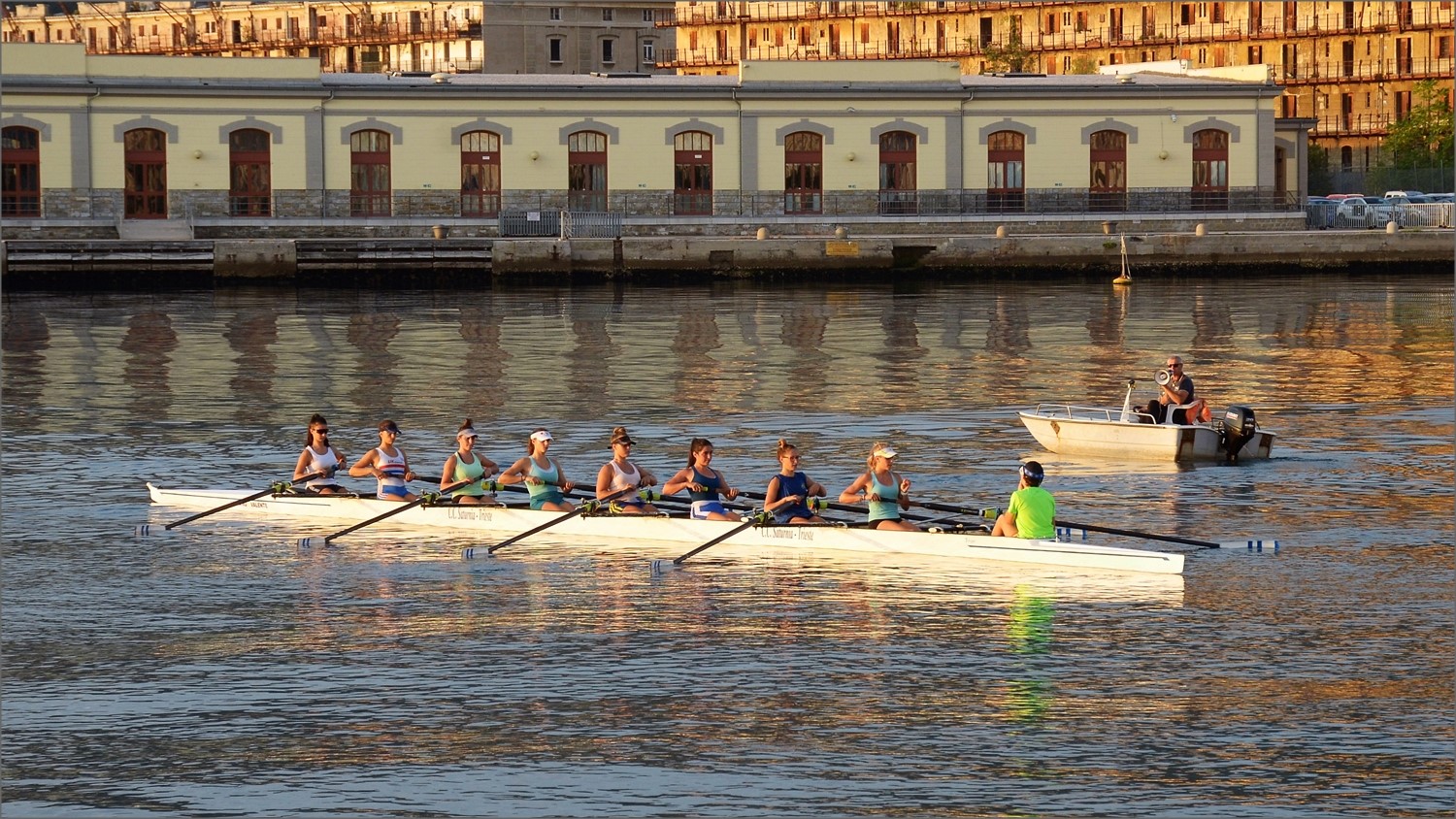 Partenza al tramonto