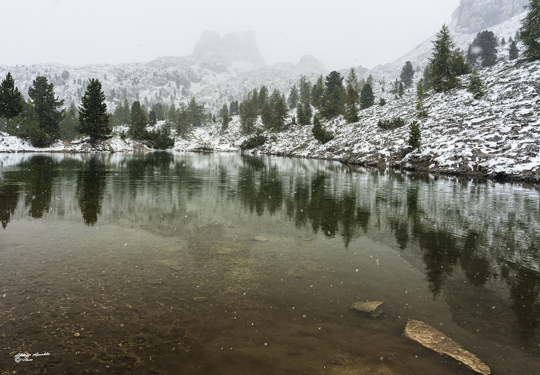 Fiocchi di Neve.. Lago Limides. Settembre 2020