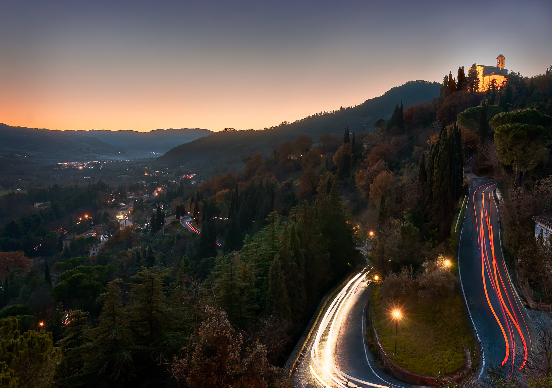 Tramonto a Brisighella