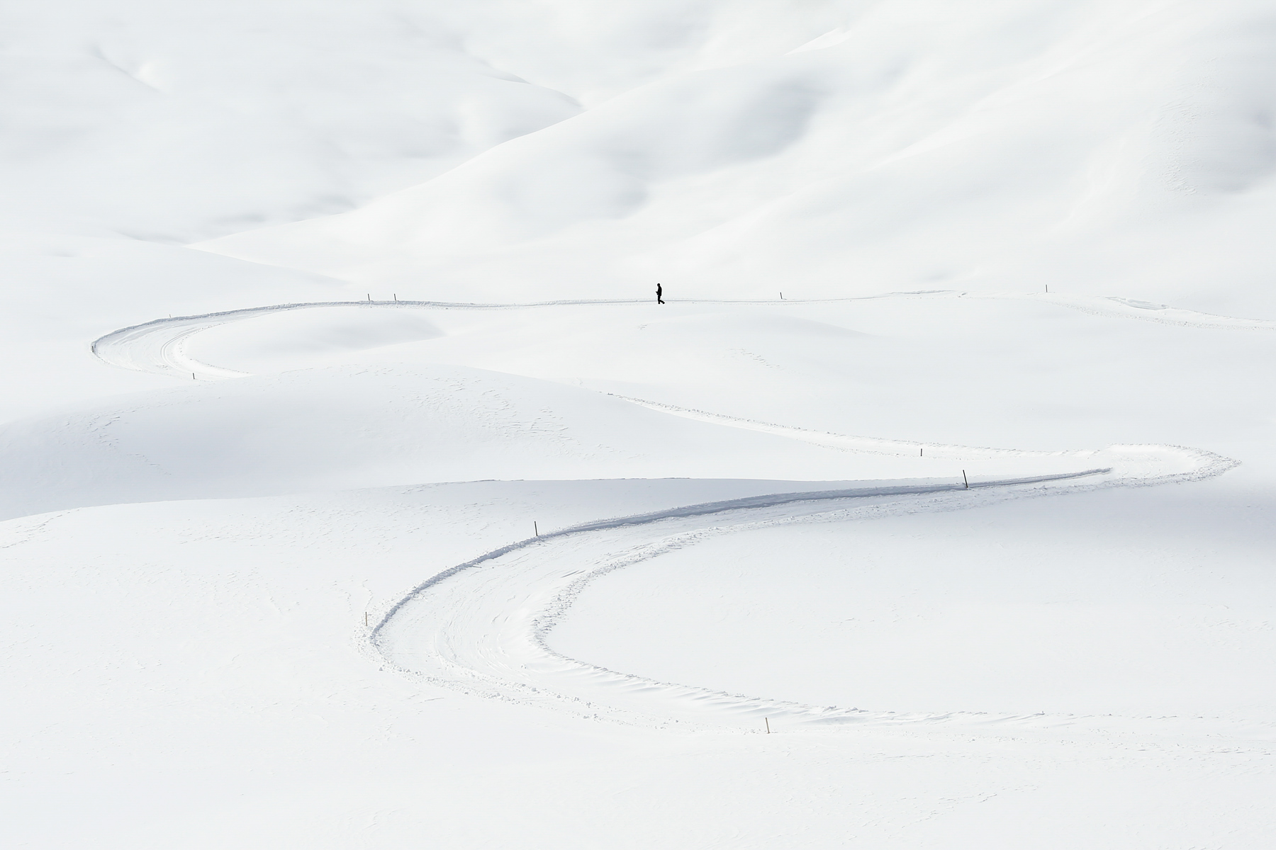 Sciare in solitudine immersi nella neve
