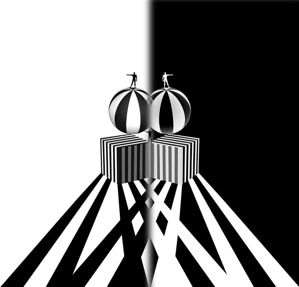 equilibrismi tra gli  opposti