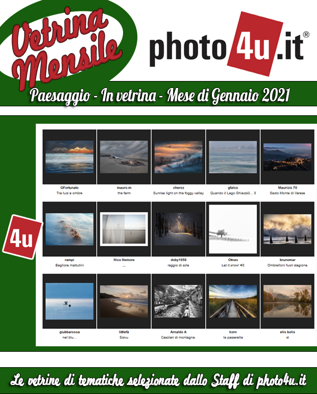 Paesaggio - In vetrina - Mese di Gennaio 2021